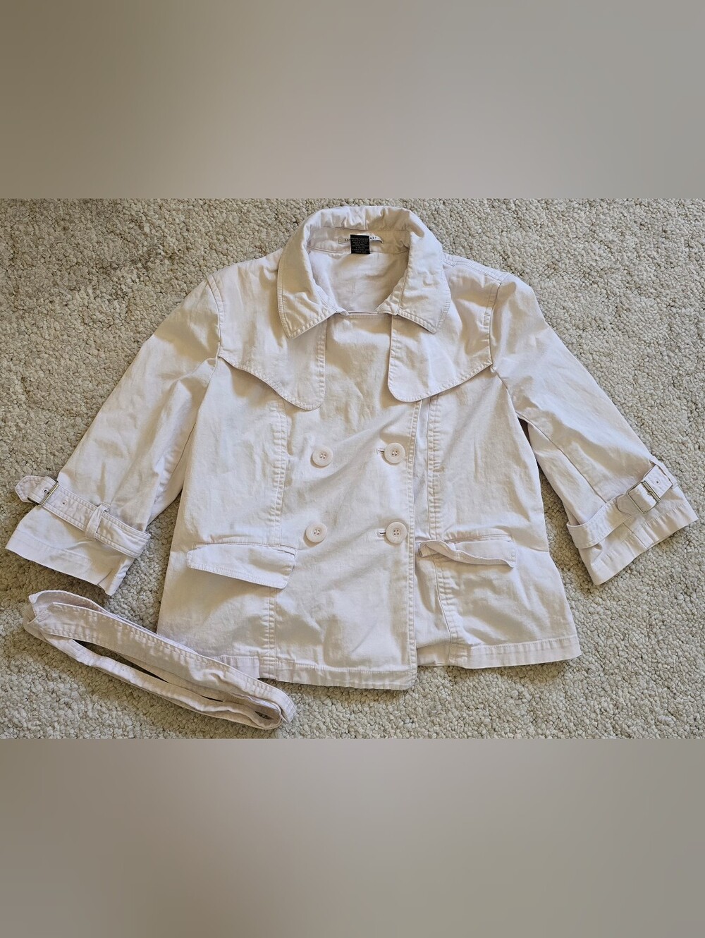 For The Republic Light Pink Trench Jacket Size 10